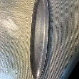 Sleek Silver oblong  Tray 18” long